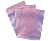 Pink Anti Static Recloseable Bags